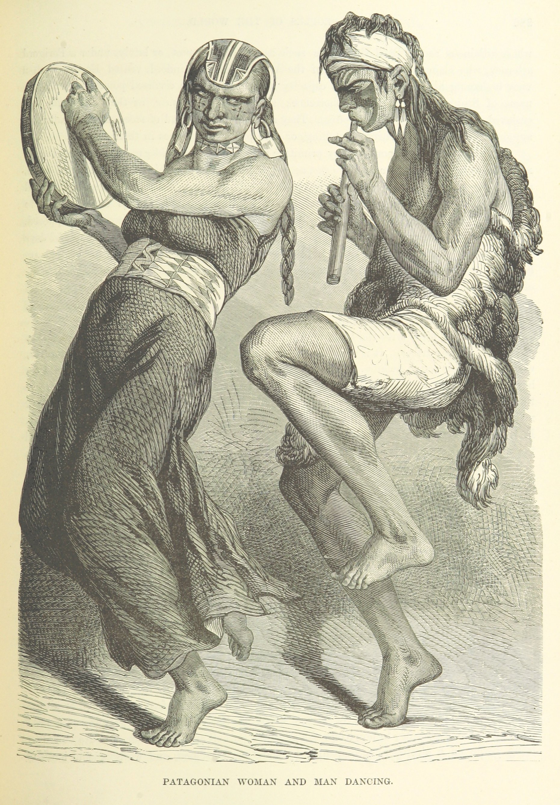 Patagonian Dancers, from the Collection of the British Library