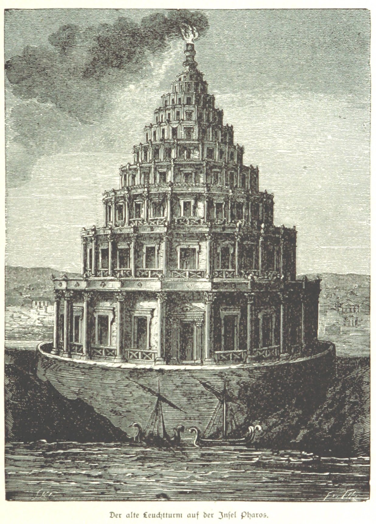 Pharos of Alexandria, from the Collection of the British Library